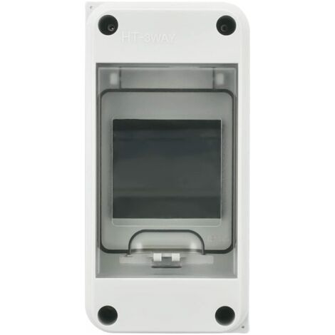 Elektrischer wasserdichter Außenkasten IP65, 3 Module, ABS-Oberfläche aus Kunststoff, wasserdichter elektrischer Außenkasten, Schaltschrank, modularer Anschlusskasten (3-fach)