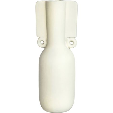 vase déco beige en fibrocement style contemporain élégant - beige mat contemporain (1/3)