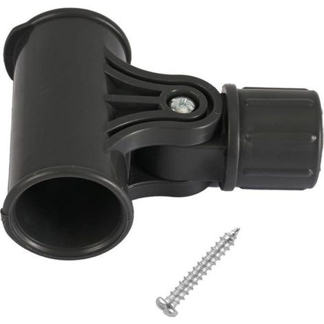 Support de Direction pour Parasol - Plastique Résistant aux Intempéries - Compatible Parasols Déportés et à Colonne Centrale - Noir - 1 Pièce (1/5)