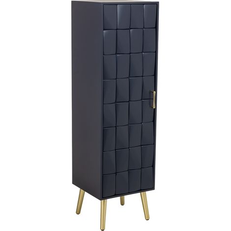 Armario de madera negro 40.5x37x139.5h cm (1/5)
