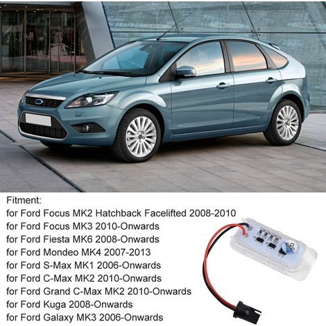 2 pièces LED pour plaque d'immatriculation ABS, compatible Ford Focus MK2 Hatchback restylé 2008-2010 (1/5)