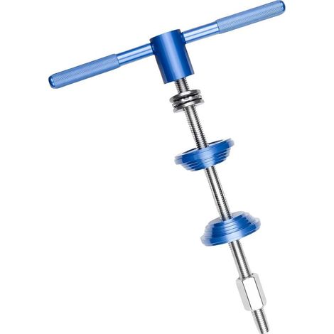 Outil De Presse pour Direction Vélo, Casque De Vélo Support De Pédalier, Outil De Casque De Vélo, Kit De Direction De Vélo, Outils Installer pour Axes De Pédalier pour VTT Et Vélo De Route(Bleu) (1/5)