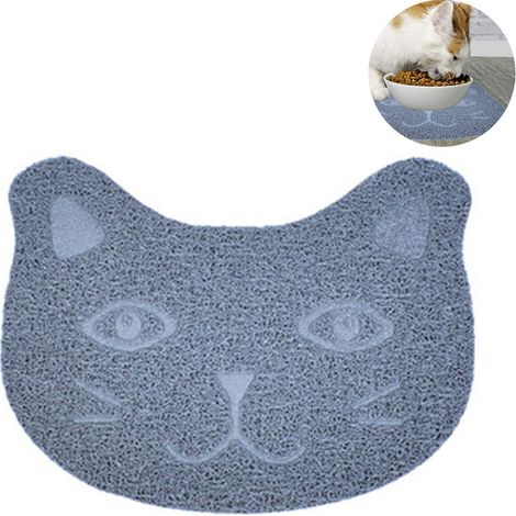 Tapis d'alimentation antidérapant mignon en PVC pour chiens, chats et chiots (1/5)