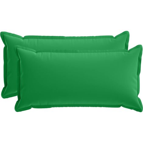 Kissenbezug 2 stk. HOUTEN Grün 40 x 80 cm Polyester vidaXL