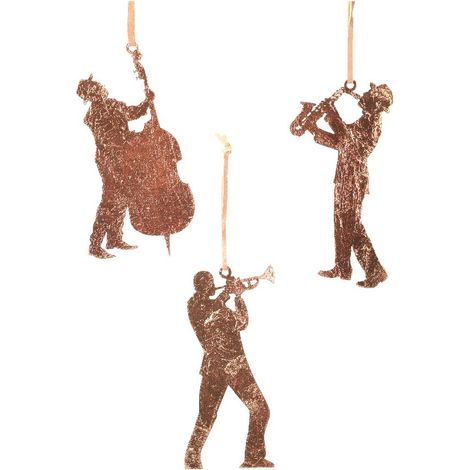 Wandhaken Musiker in brandy 16x15 cm