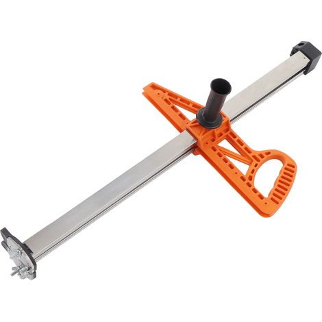 Couteau à Placo Double Lame Manche Ergonomique Rail en Acier Inoxydable Outil de Coupe Portable à Pousser pour Plaques de Plâtre (1/5)
