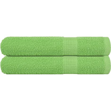 Serviettes FROGN, lot de 2, vert pomme, 100x200 cm, 360 g/m²