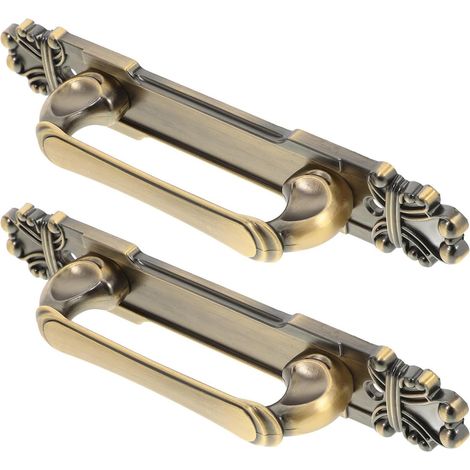 Poignées de porte antiques Abaodam 2, alliage d'aluminium doré (1/5)