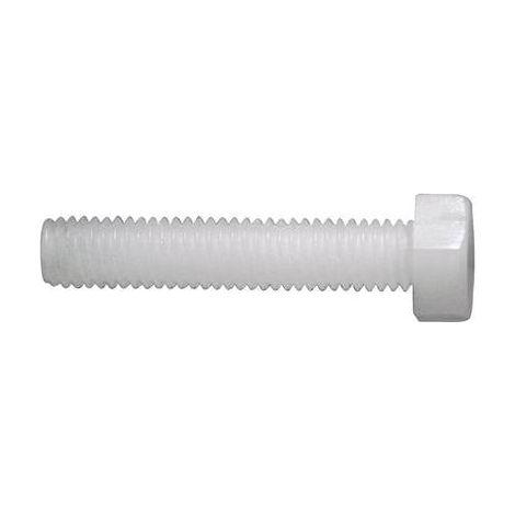 VIS HEXAGONALES TOOLCRAFT 830245 10 PC(S) M4 25 MM TÊTE HEXAGONALE 6 PANS EXTÉRIEURS PLASTIQUE, POLYAMIDE DIN 933 (1/2)