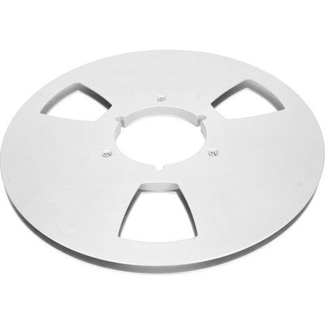 Bobine magnétique 10 pouces 1/4 pour enregistrement, 3 trous anti-vent, finition argentée (1/5)