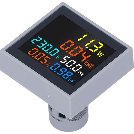 6-in-1 Multifunktions-Digitalmessgerät, Wechselstrom-, Spannungs- und Frequenzmonitor, für den Heimgebrauch, SPM004, AC 250–450 V (1/5)
