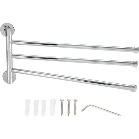 Porte-serviettes mural pivotant et rotatif (3 bras)-Online Store (1/5)
