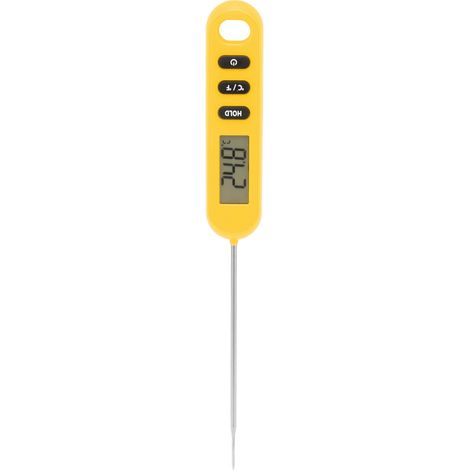Digitales Sofort-Küchenthermometer mit langer Sonde für Fleisch, Grill und Kochen, orange (1/5)