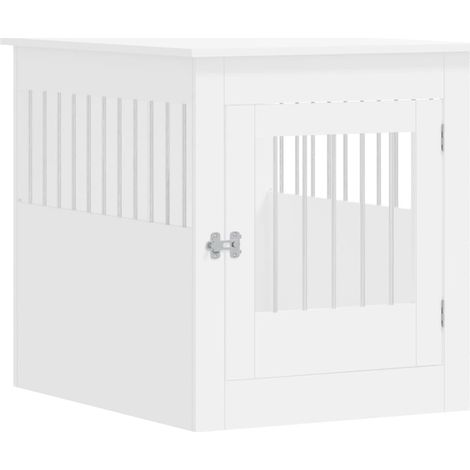 Mobile per gabbia per cani 64,5 x 80 x 71 cm in multistrato bianco 020043367