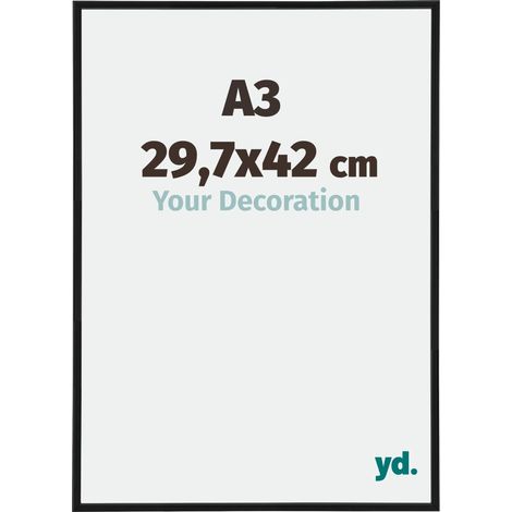 yd. - Cadre photo A3 29.7x42 - Noir Mat - Plastique - Annecy (1/5)
