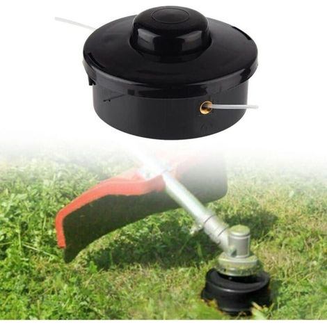 Tête de débroussailleuse universelle M10 x 1.25 – Bobine ABS robuste avec corde polypropylène – Compatible tondeuses arbre droit (1/5)
