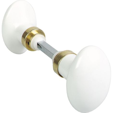 Merigous Manilla doble ovalada en porcelana blanca