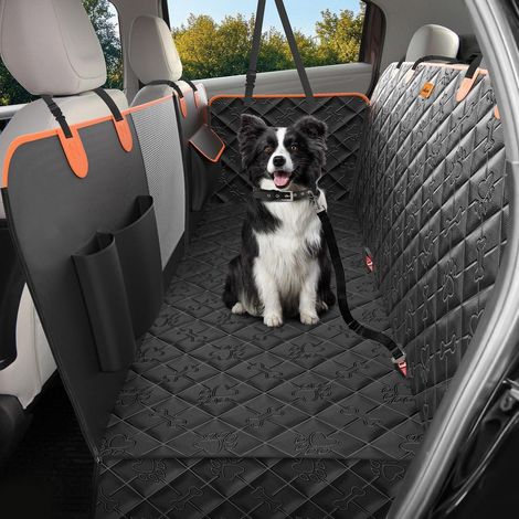 Hundedecke Auto Rückbank 100% Wasserdicht Kratzfest mit Seitenschutz & Sichtfenster (1/5)