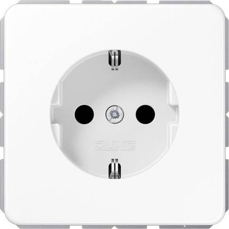 Jung 1 parte Frutto Presa schuko Bianco alpino CD1520NWW 1 pz. (1/2)