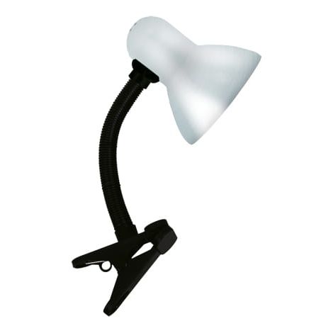 Leselampe mit Klemme, 40 W, silberfarben, E27-Fassung, Ideus 02856