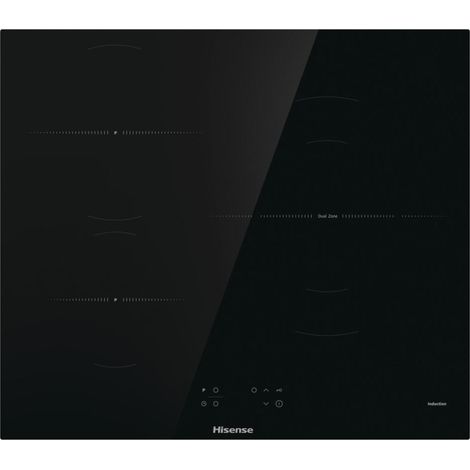 Hisense – Plaque induction 3 foyers 7200 W – Largeur 59 cm – Surface vitrocéramique facile à nettoyer – Commandes tactiles – HI6311BSCE (1/5)