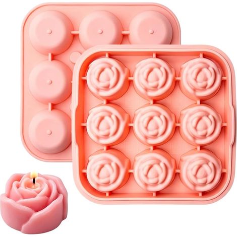 À Glaçons Rose Pour Congélateur Moule Vin Froid 9 Cavités (1/5)