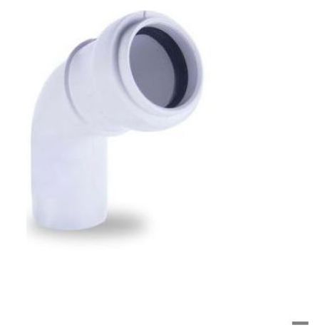 Coude PVC 40 mm - 67 Degres - Pour Evacuation Interieure - Par Piece (1/2)