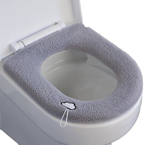Coussin de siège de toilette épais, coussin chauffant doux pour salle de bain (1/5)