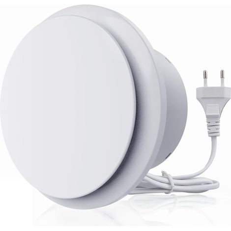 100mm Extracteur d'air 130m³/h 15W, Fonctionnement silencieux Ventilateur d'extraction à fort débit d'air, Économe en énergie, Pour Salle de Bain, Cuisine,toilettes, Serres,Tentes (4 inch) (1/5)
