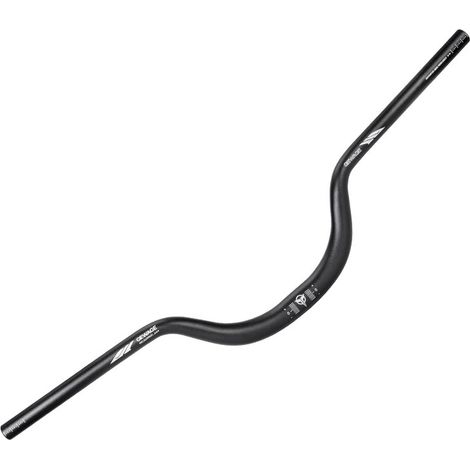 Aluminium-Fahrradlenker, 780 mm Höhe, 90 mm Rise, Schwarz (1/5)