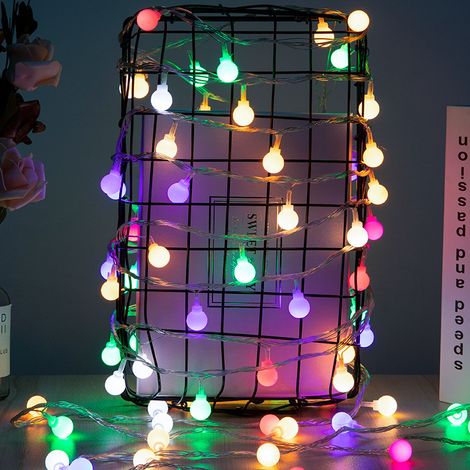 Solare LED-Lichterkette 7m 50 Lampen, 8 blinkende Mehrfarben-Modi, Außendekoration für Camping, Weihnachten und Feiertage-lsw