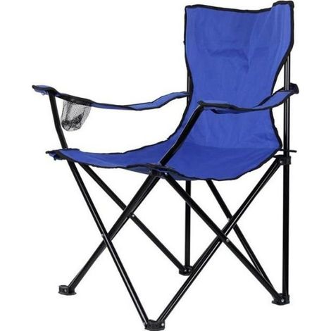 Chaise pliante - - Camping - Polyester 600D - Bleu - 1 place (1/3)