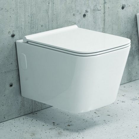 WC sospeso senza brida per bagni stretti modello Litos-S200 kamalu