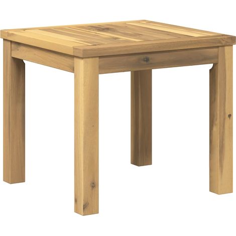 Coffee Table White 40 x 40.5 x 36 cm Solid Acacia Wood vidaXL (1/5)