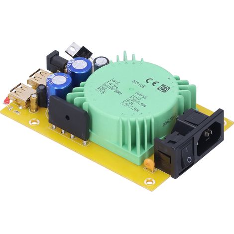 Module régulateur 15VA double sortie DC, carte stabilisatrice de tension intégrée pour alimentation (1/5)
