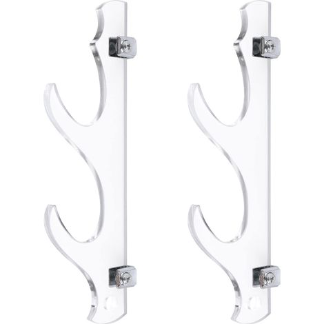Sabre Laser Stand Mural en Plexiglas Transparent, 1 Niveau, Acrylique, Support Mural pour Sabre Laser, Katana, Wand, Wakizashi, Presentoir, 20 kg (1/4)
