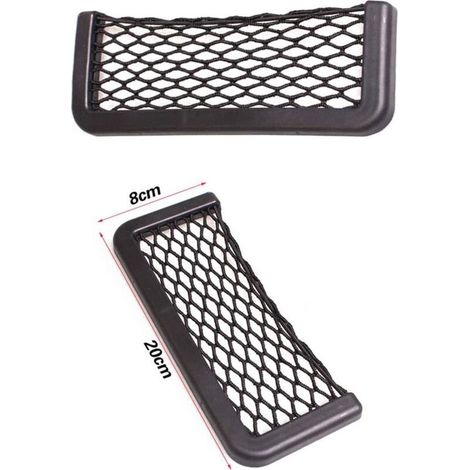 Lot de 2 Filets de Rangement pour Coffre de Voiture Noir Magique 20x8 cm (1/5)