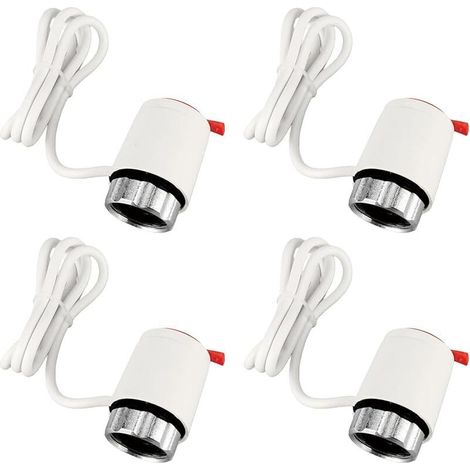 Actuador termoeléctrico de 230 V CA, actuador electrotérmico normalmente cerrado M30 x 1,5 NC, actuador termoeléctrico adecuado para colectores de circuitos de calefacción comunes (4 piezas)