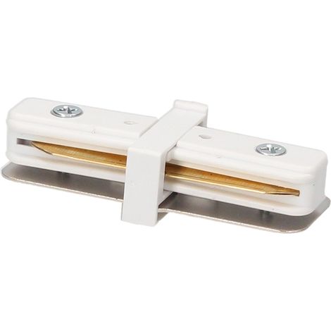 Gerader Stecker für Einphasenstrahler Weiß (1/3)