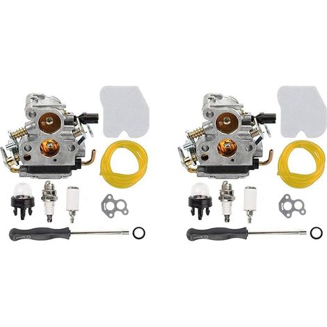 2X Carburateur et Filtre à Air Filtre de Tuyau de Carburant pour 235 235E 236 240 E TronçOnneuse Jonsered Cs2234 Cs2238 Carburateur (1/5)