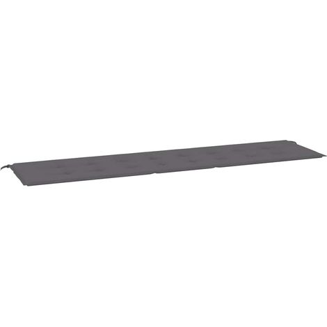 Coussin de banc de jardin,Coussin d'extérieur anthracite 200x50x4 cm tissu oxford CFW239847 (1/5)