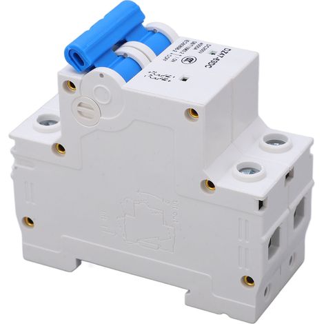 Disjoncteur photovoltaïque CC 2P 4 kA, segmentation possible, ignifugé, miniature, 250 V CC, 50 A (1/5)