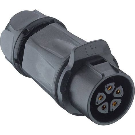 Lutronic 2640 03 T12 CB A Connecteur rond femelle, droit Nombre total de pôles: 3 1 pc(s)