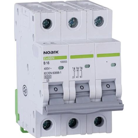 Interruttore automatico noark ex9bn 25A 6kA 3 poli
