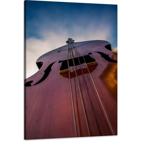 Stampa su tela "Musica - Contrabbasso" 60x90 cm