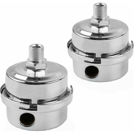 2 PACK Air Compressor Silencer Filter, Metal Air Compressor Intake Filter Sound Muffler Silencer for Air Compressor, Silencer, Fliter (1/2 PT 20MM) (1/5)