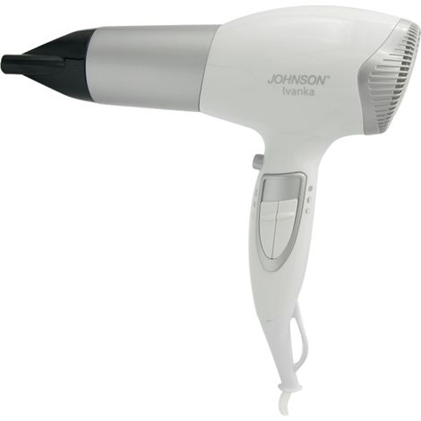 Asciugacapelli Ivanka di Johnson da 2200w con 2 Velocità per 3 temperature - Colore Bianco (1/5)