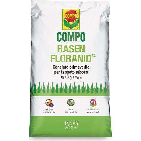 Compo floranid rasen primaverile concime granulare a lenta cessione kg 17,5 tappeti erbosi