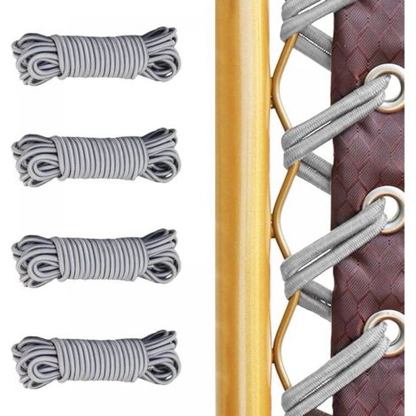 4 Pièces Remplacement Corde, 4 Lacets Elastiques, pour Transat Pliante Inclinable Chaise Fauteuil inclinable, Chaise Longue, Zero Gravity Universelle Renforcer pour Fauteuil (1/5)