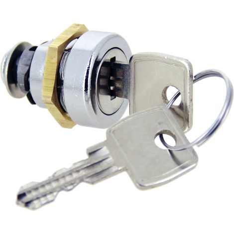 Serrure batteuse 196-01 N variée – Mécanisme 1/4 tour pour meubles – Installation facile sur surfaces variées – Alignement précis – Ronis